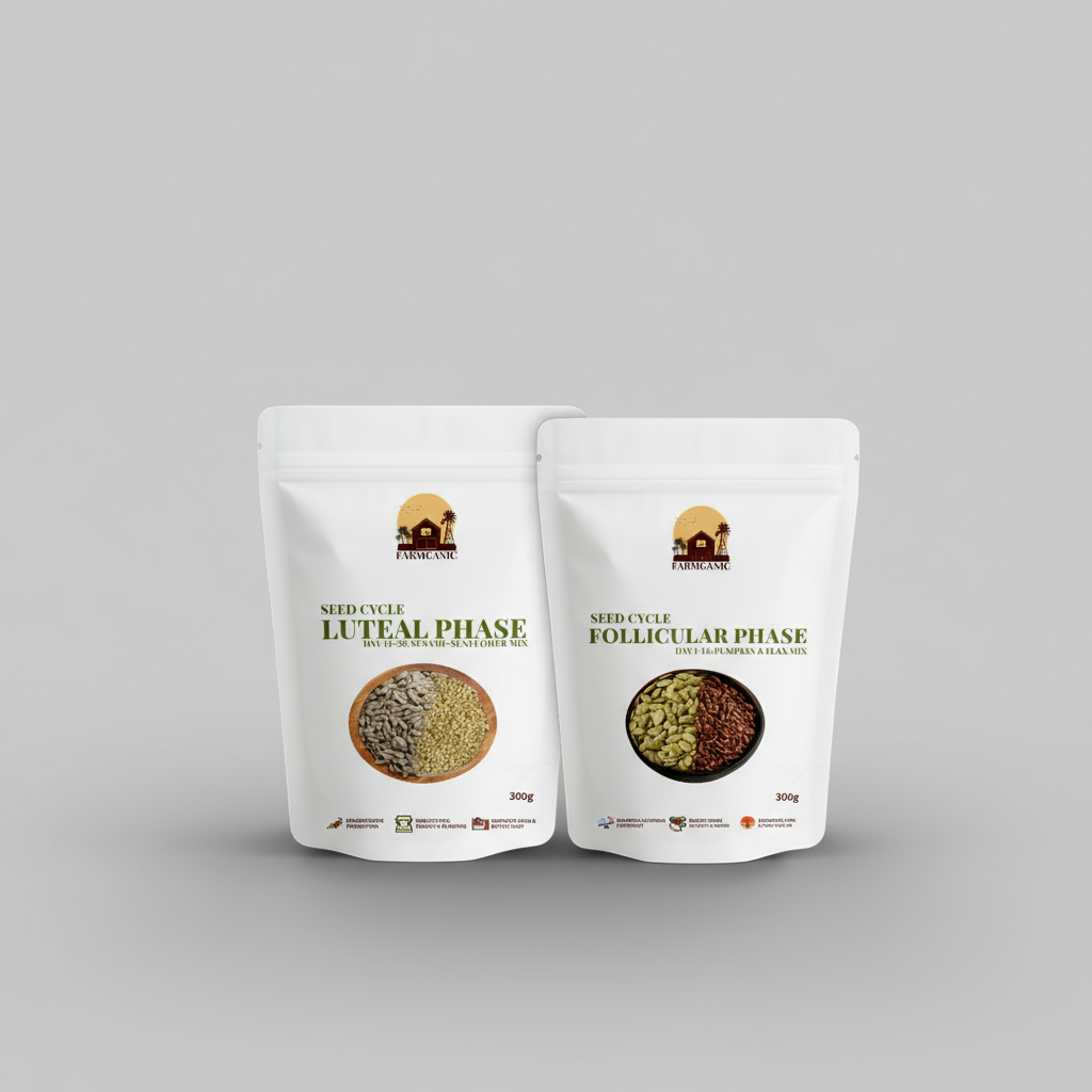 FarmGanic Seed Cycle Bundle – Hormone Balance (Follicular + Luteal Phases)
